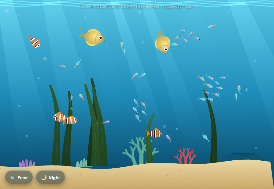 Living Reef — Claude Code (screenshot)