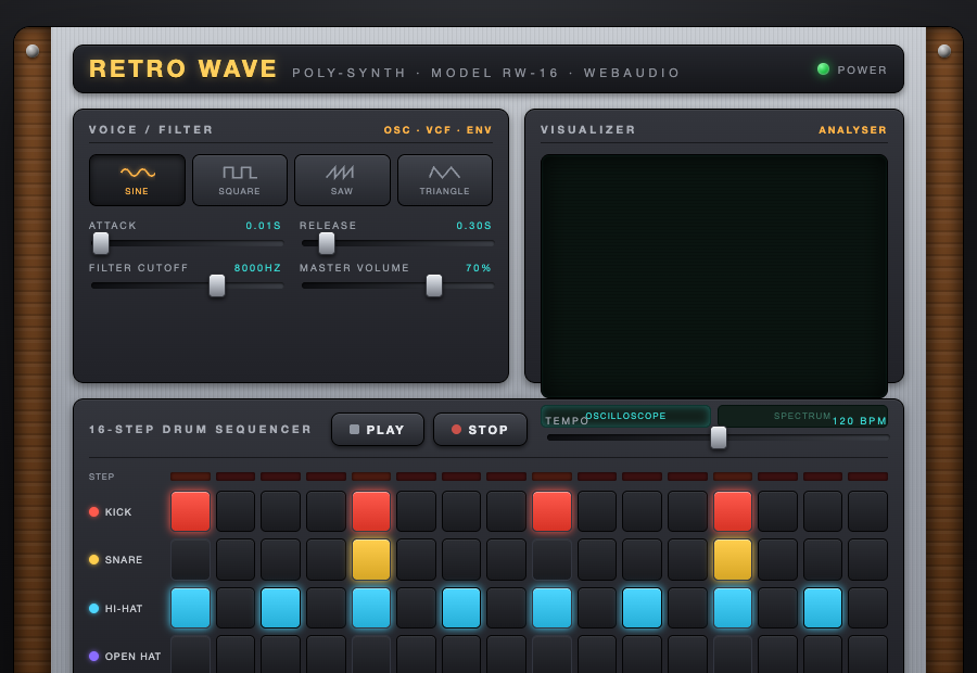 Pocket Synth — Claude Code (screenshot)