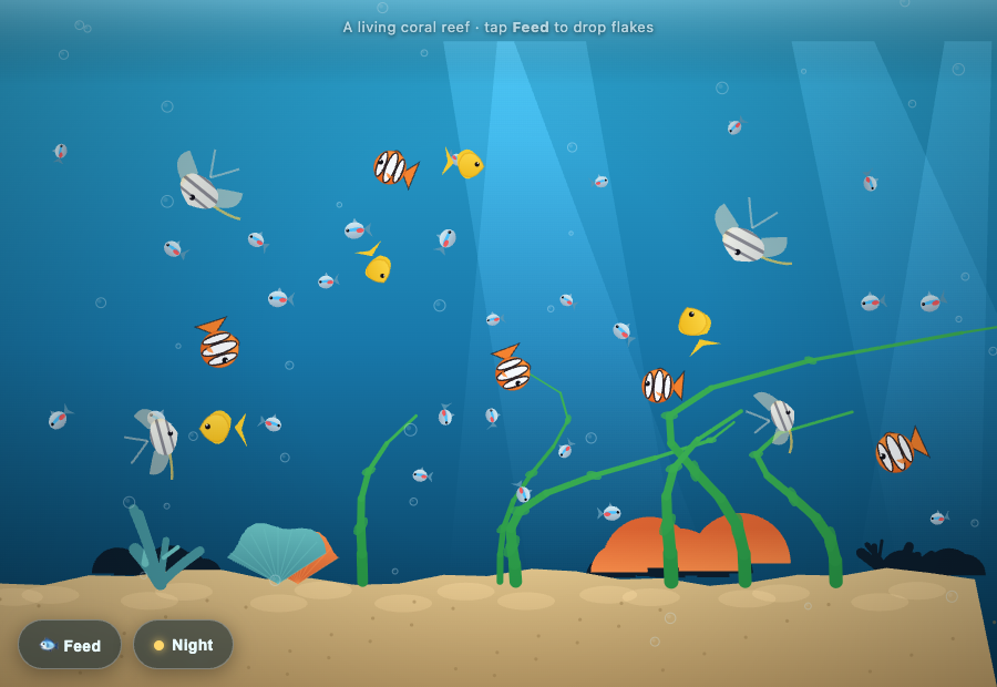 Living Reef — Zevyn CLI · Claude engine run 2