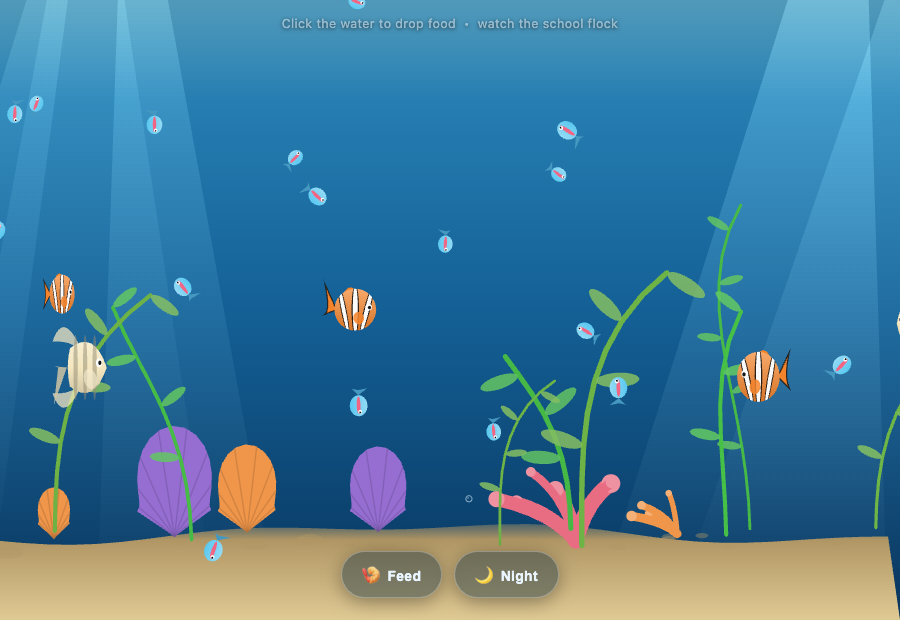 Living Reef — Zevyn CLI · Claude engine run 9
