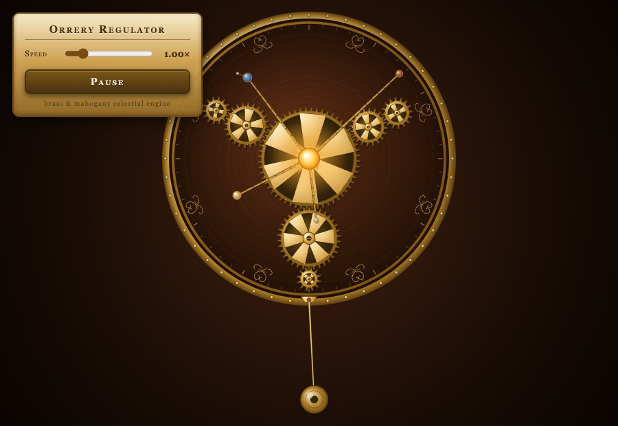 Clockwork Orrery — Zevyn CLI · Claude engine run 2
